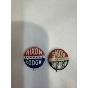5/8" Nixon / Lodge Smith / Robinson campaign‎ pins - lot of 2